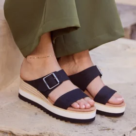 Kadın Diana Mule Tokalı Kama Topuklu Sandalet